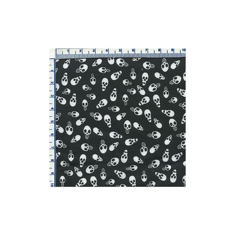 Tissu patchwork HALLOWEEN - Crânes 206 - Coupon 50 x 55 cm