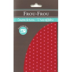 Tissu FROU-FROU coton imprimé / Coupon 45x55 cm